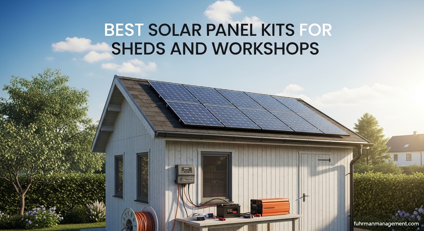 Best Solar Panel Kits for Sheds and Workshops