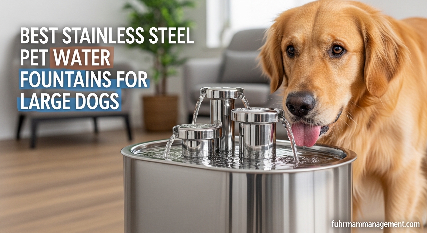 Best Stainless Steel Pet Water Fountains for Large Dogs