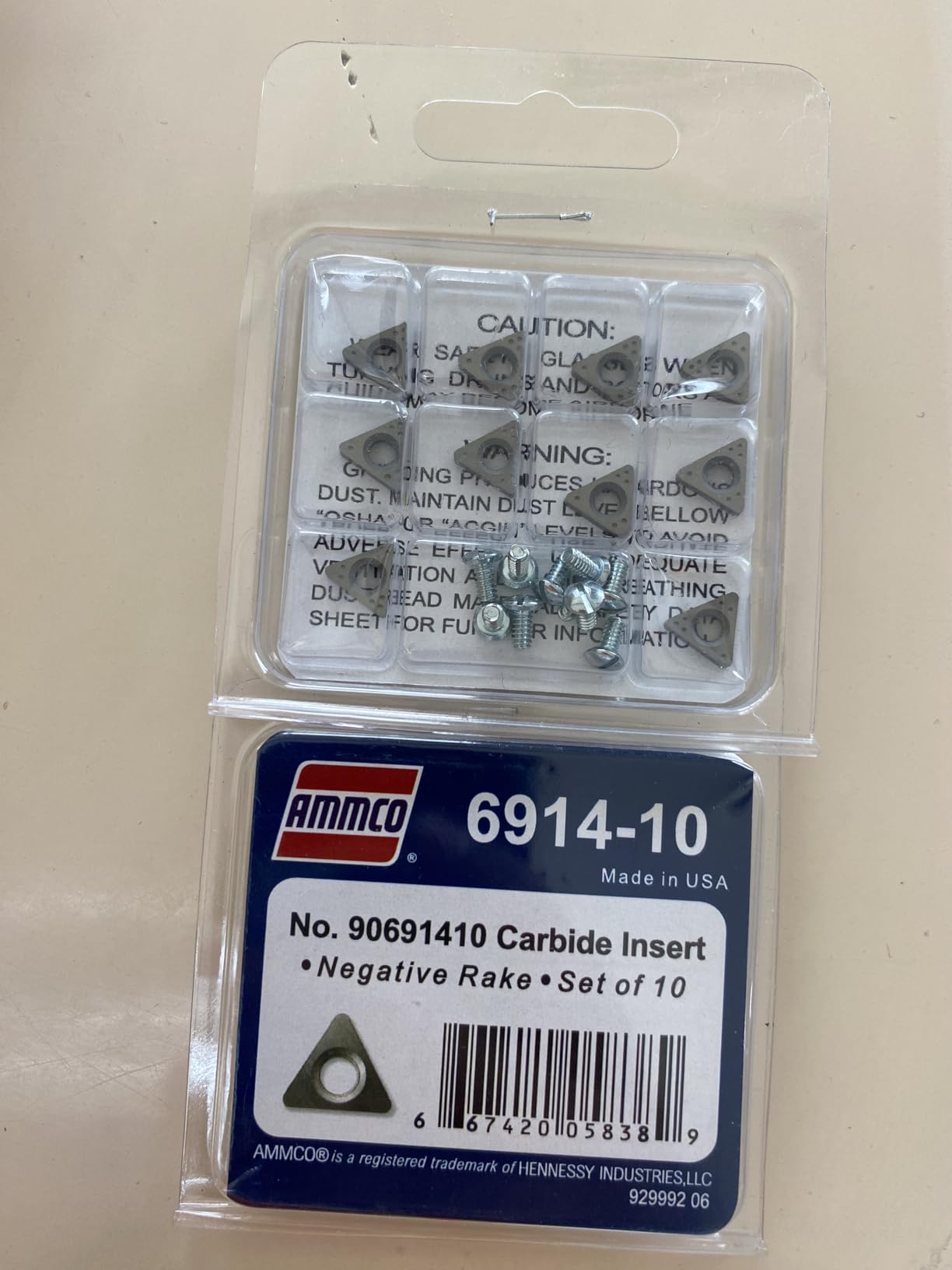 AMMCO 6914-10 Negative Rake Carbide Insert (10 Pack) customer photo 1