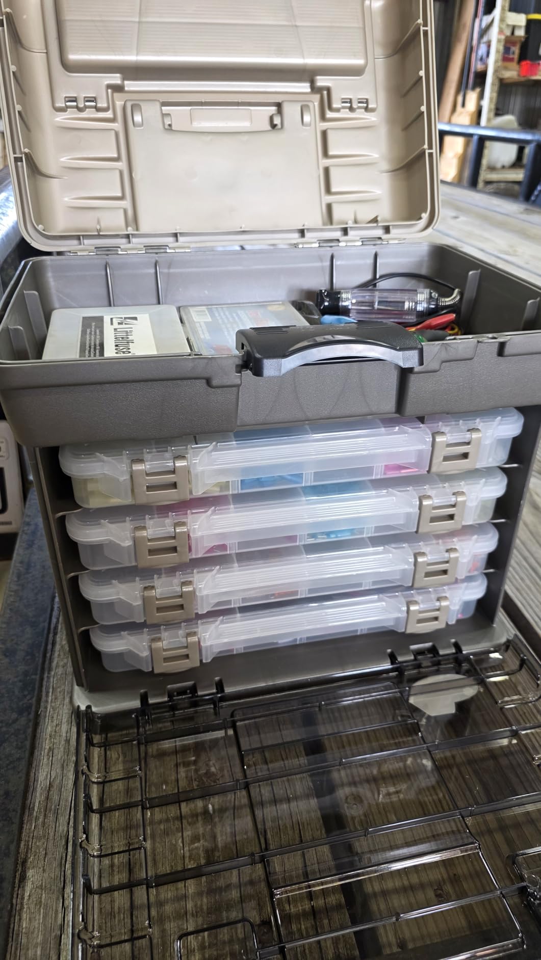 Plano Guide Series StowAway 4-By Rack System Tackle Box, Holds 4 3700 Utility Tackle Boxes customer photo 2