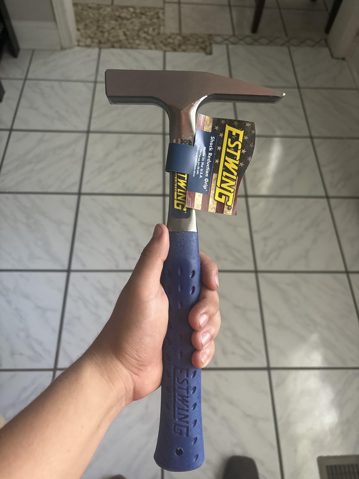 ESTWING Tinner's Hammer - 18 oz USA Made Sheet Metal Hammer with Forged Steel Construction & Shock Reduction Grip - T3-18 customer photo 1