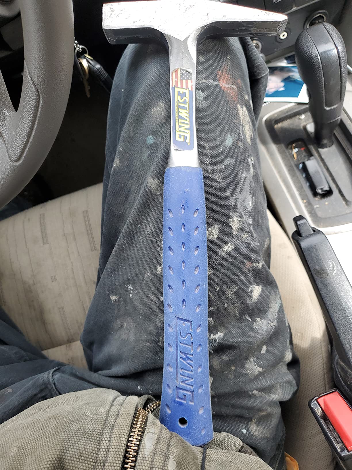 ESTWING Tinner's Hammer - 18 oz USA Made Sheet Metal Hammer with Forged Steel Construction & Shock Reduction Grip - T3-18 customer photo 2