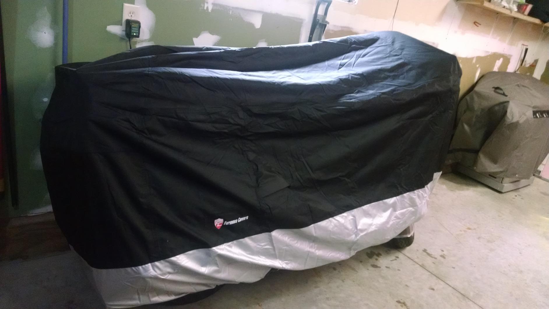 Formosa Covers Motorcycle Cover Premium Heavy Duty All Weather Protection, Fits up to 108