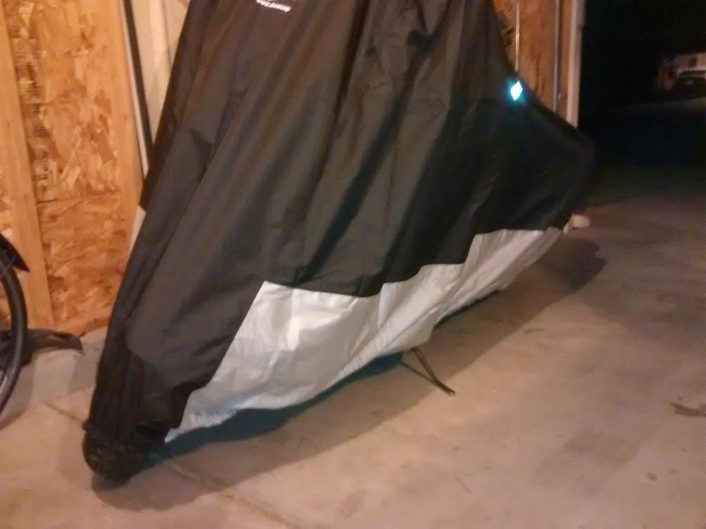Dowco Guardian 50004-02 WeatherAll Plus Indoor/Outdoor Waterproof Motorcycle Cover: Black, X-Large customer photo 2