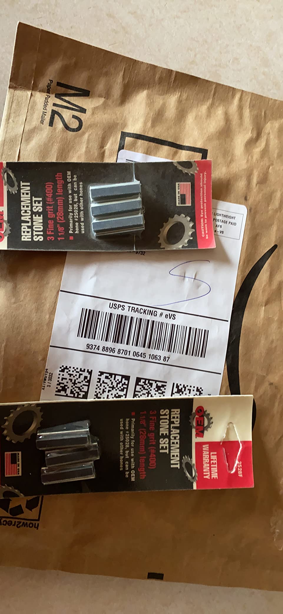OEMTOOLS 2528F Brake Hone Replacement Stone Set 1-1/8 Inch, Fine Grit 400, 3 Piece Cylinder Hone Stones, Fits OEMTOOLS 25028 and Most Brake Cylinder Hone Tools customer photo 1