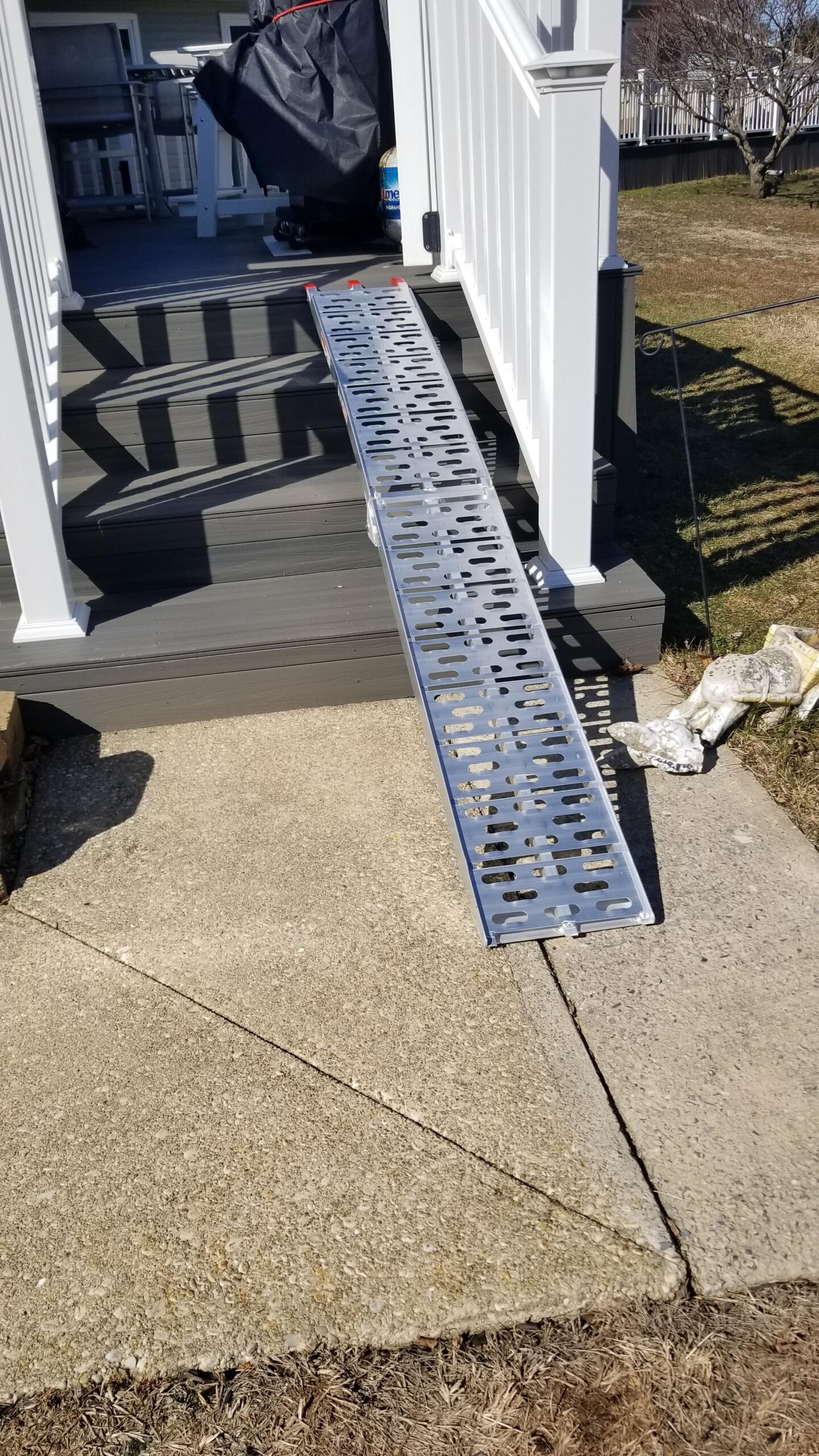 Black Widow AFP-9012 Single Runner Motorcycle Ramp - Finger-Style Lip, Plate Surface customer photo 2