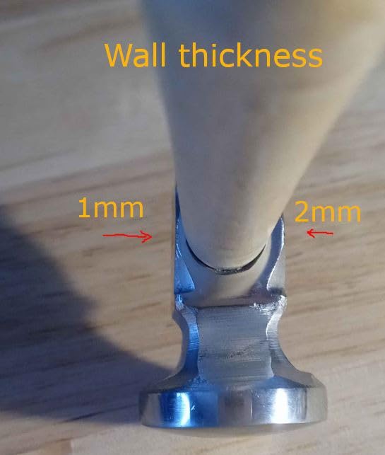 The Beadsmith Two-Sided Chasing Hammer - 10.75 Inches Wooden Handle, 2.25