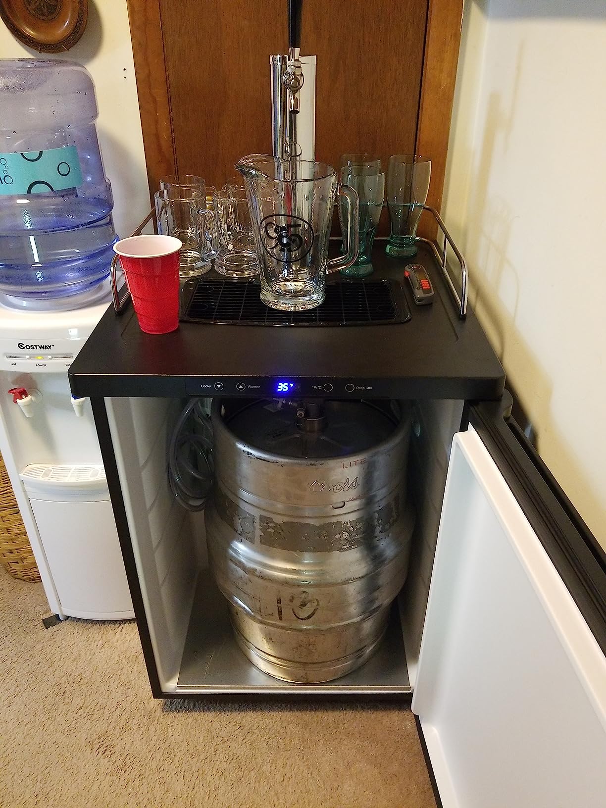 Kegco K309B-1 Single Tap Black Keg Dispenser customer photo 1