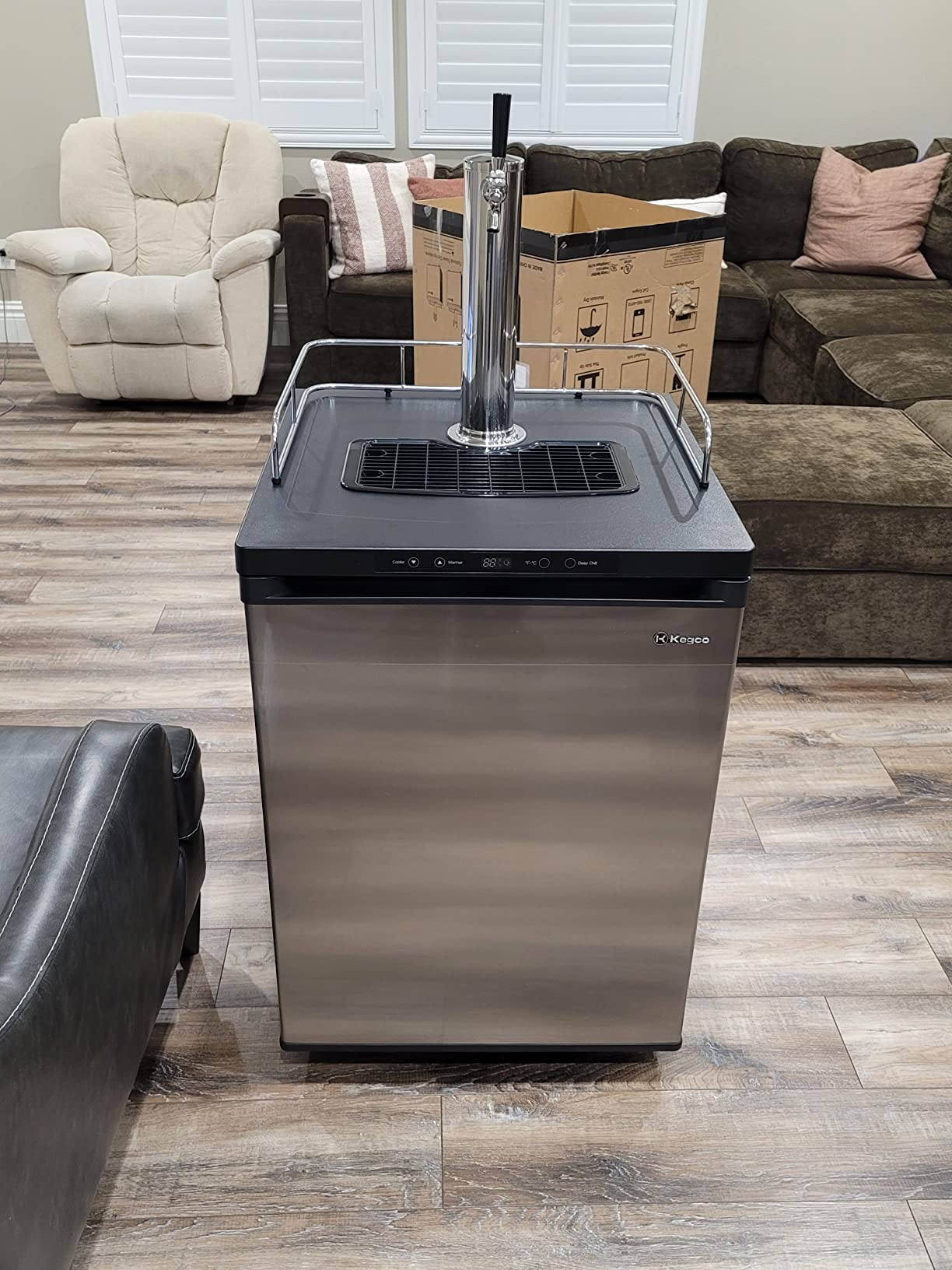 Kegco K309SS-1 Single Tap Stainless Steel Keg Dispenser customer photo 2