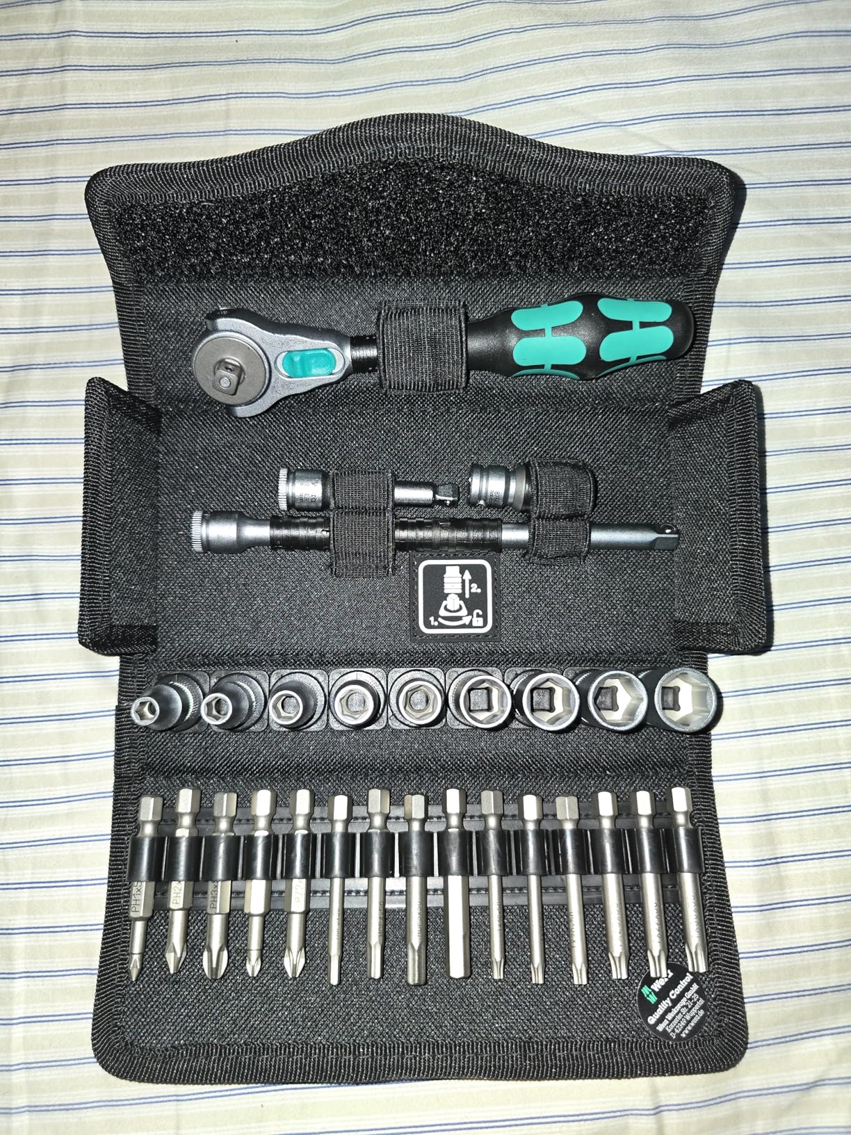 Wera 05004016001 8100 SA 6 Zyklop Metric Speed Ratchet Set, 28 Piece, 1/4