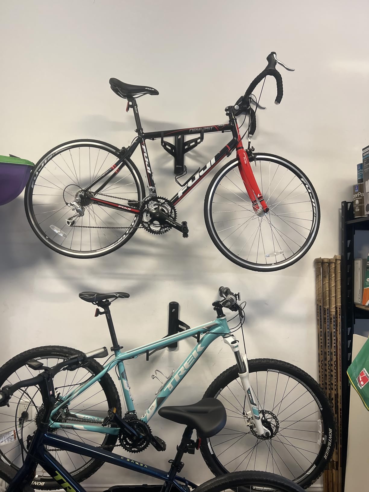 FEEDBACK SPORTS Velo Wall Rack 2D Bike Storage | Bicycle Hangar Mount W/Adjustable Arms | Road, Gravel, Mountain Bike Compatible | For Garage, Apartment, Shed customer photo 2
