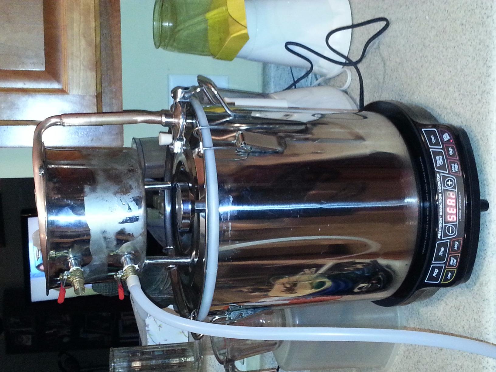 2 Pots Stainless Steel Still 3Gal/12Liters Water Alcohol Distiller Home Brew Kit Wine Making Supplies for DIY Brandy Whisky Vodka Distilled Water customer photo 1