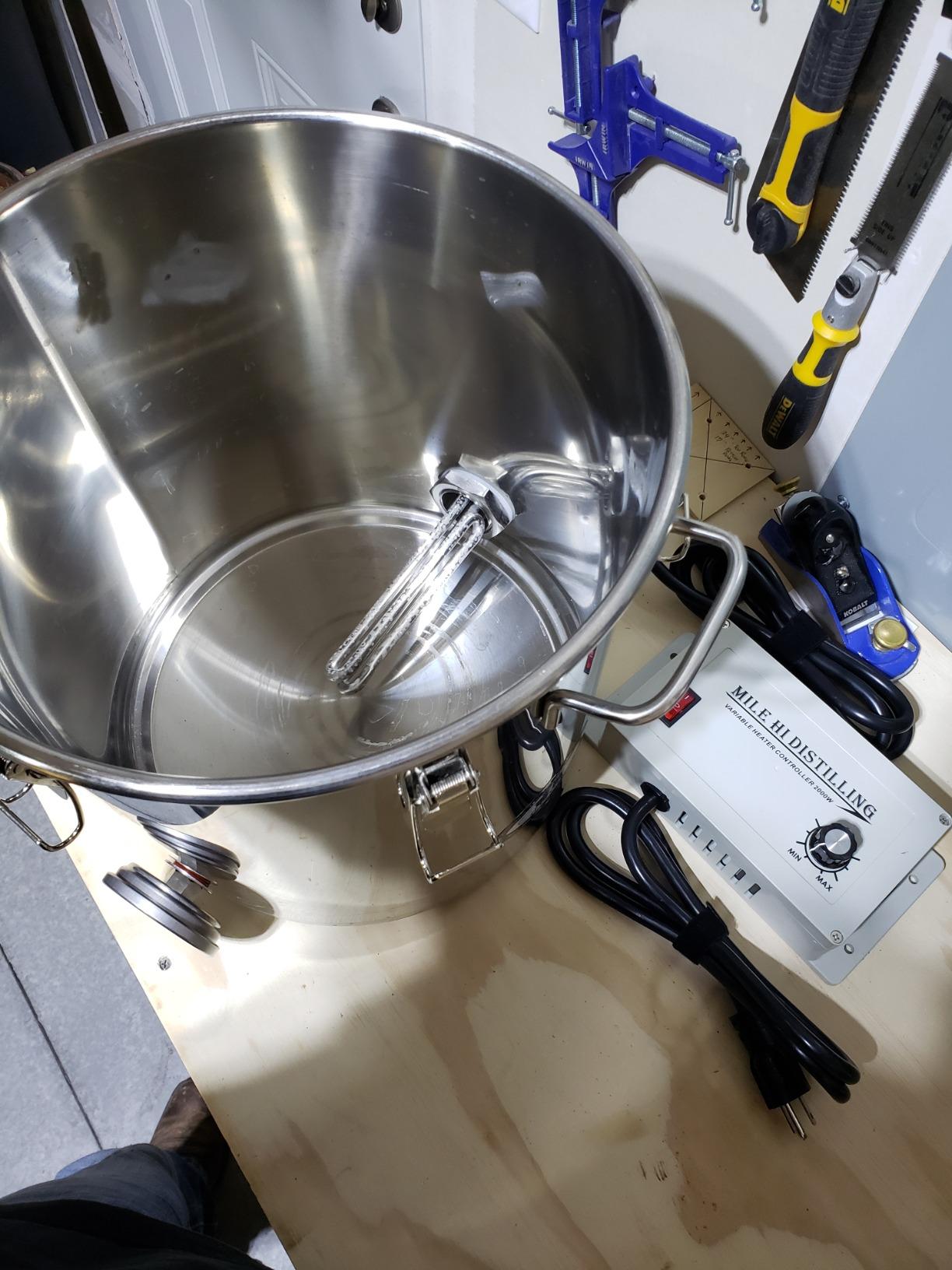 2 Pots Stainless Steel Still 3Gal/12Liters Water Alcohol Distiller Home Brew Kit Wine Making Supplies for DIY Brandy Whisky Vodka Distilled Water customer photo 2