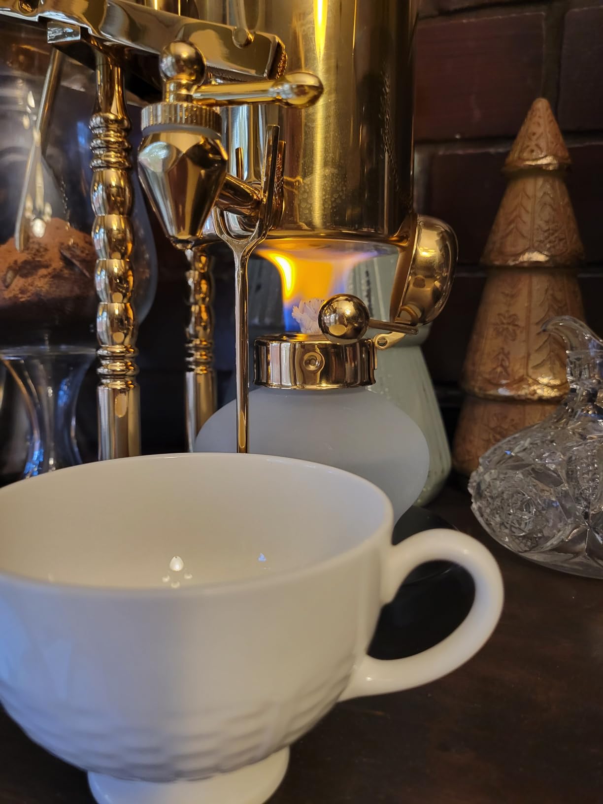 Diguo Belgian/Belgium Luxury Royal Family Balance Syphon Coffee Maker, Polished Rose Gold customer photo 1