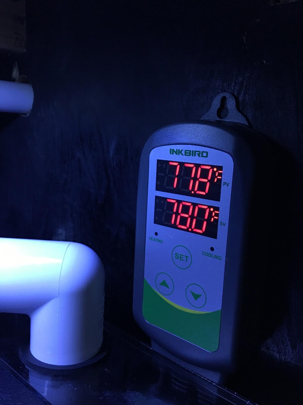 Inkbird Dual Stage Temperature Controller Heating and Cooling with AC 100 to 240V ITC-308S and NTC Probe for Grow Room Fermentation Fridge Brewing customer photo 2