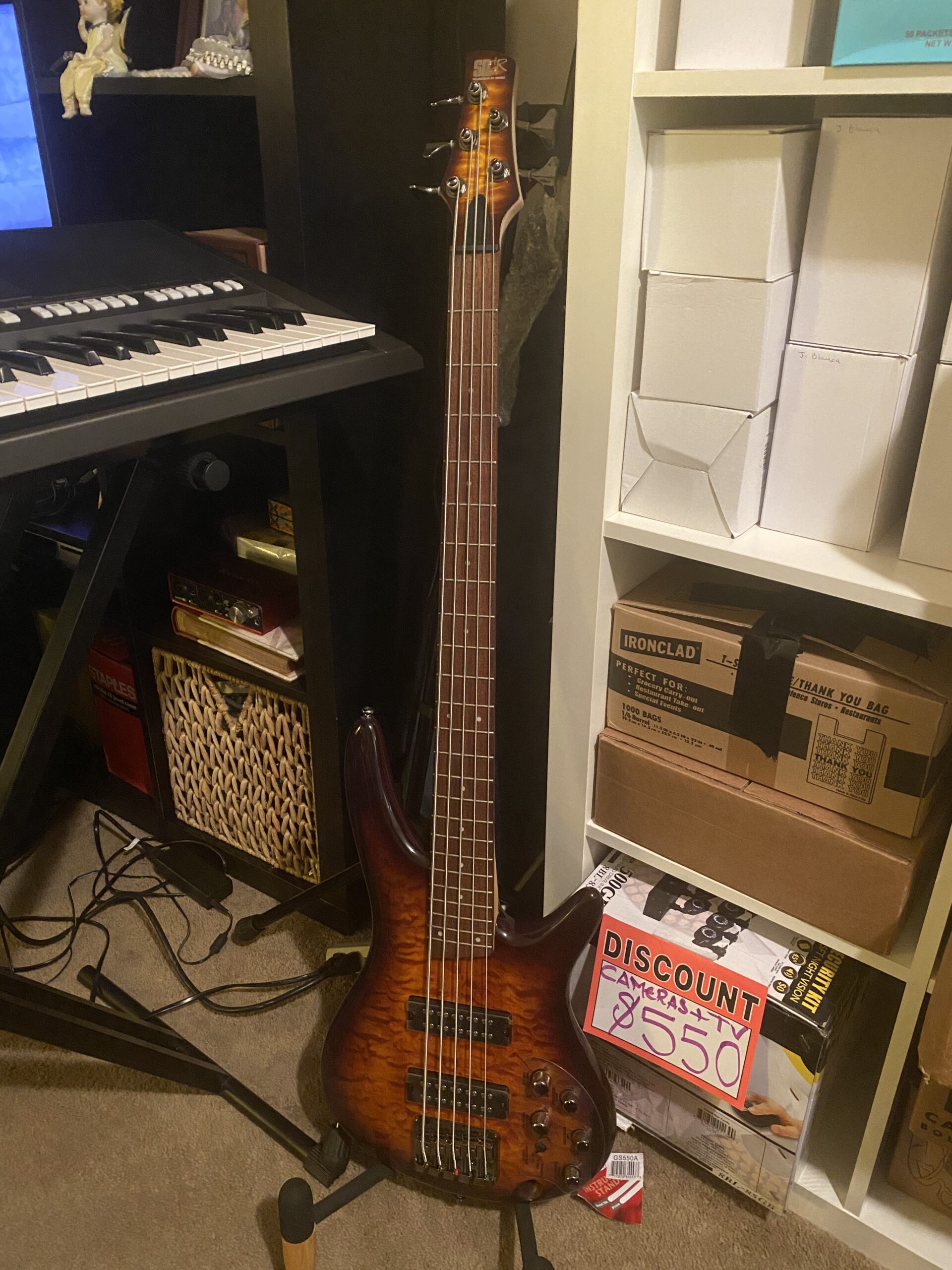 Ibanez SR405E SR Standard 5-String Electric Bass Guitar, Dragon Eye Burst customer photo 1