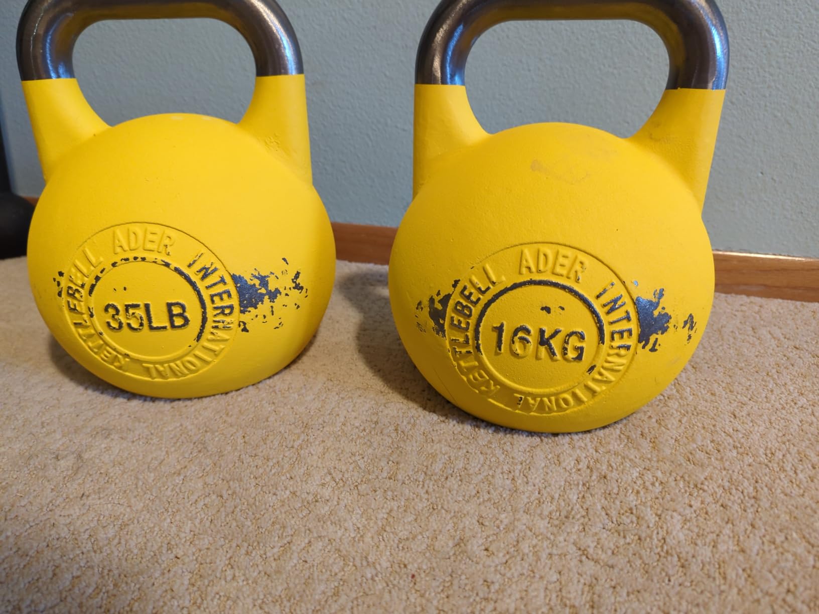 Ader Pro-Grade Int'l Kettlebell 8kg,12kg,16kg,20kg,24kg,28kg,32kg customer photo 1