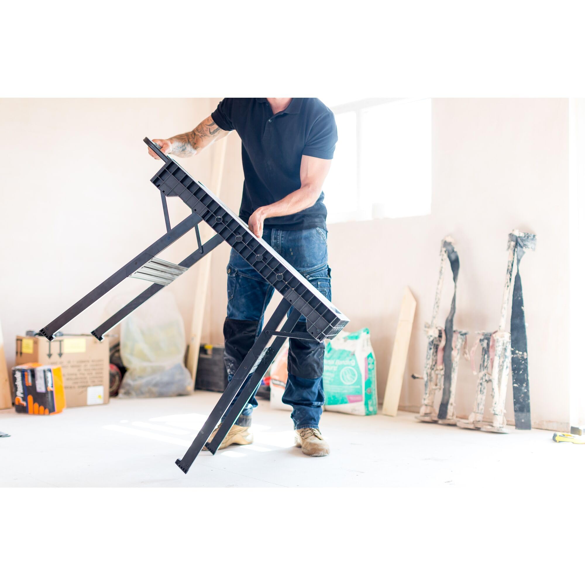 STANLEY FATMAX Express Folding Workbench - Portable Work Surface with 450kg Large Load Capacity, Clamp Compatable, FMST1-75672 customer photo 2