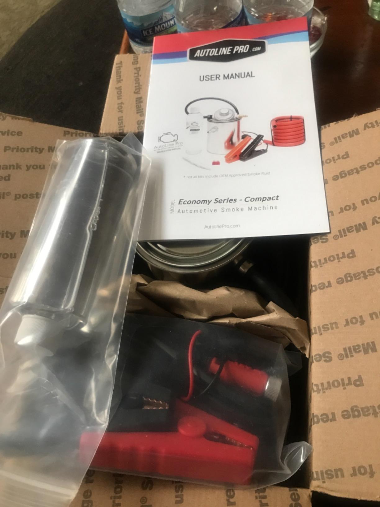 AutoLine Pro Automotive High Smoke Density Smoke Machine Leak Detector EVAP Vacuum Diagnostics Tester | Economy Series | 1.2 Hrs Non-Stop Smoke for Each Single Test customer photo 2