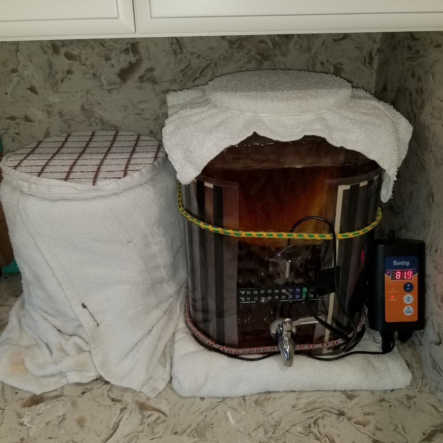Fermentation Heater Carboy Warmer - Kombucha Heating Wrap with Thermostat for Temperature Control - Electric Heat Pad Belt for Home Fermenting and Brewing - Fits Most Fermenter Vessels 2 to 8 Gallons customer photo 1