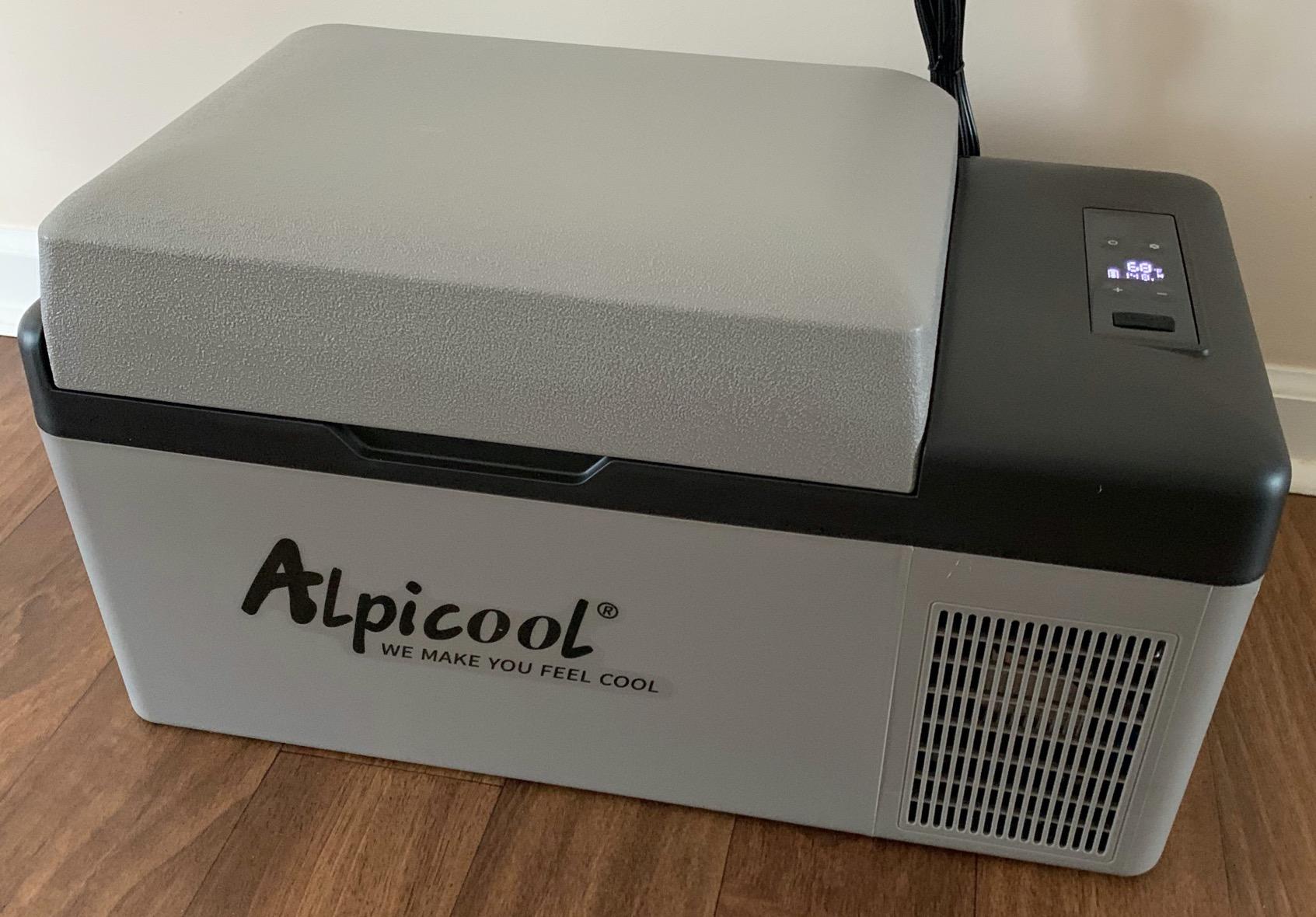 Alpicool C15 Portable Car Freezer, 12 Volt Refrigerator, 16 Quart (15 Liter) Fast Cooling 12V Car Fridge -4F~68F, Car Cooler, 12/24V DC and 100-240V AC for Outdoor, Camping, RV, Truck, Boat customer photo 2