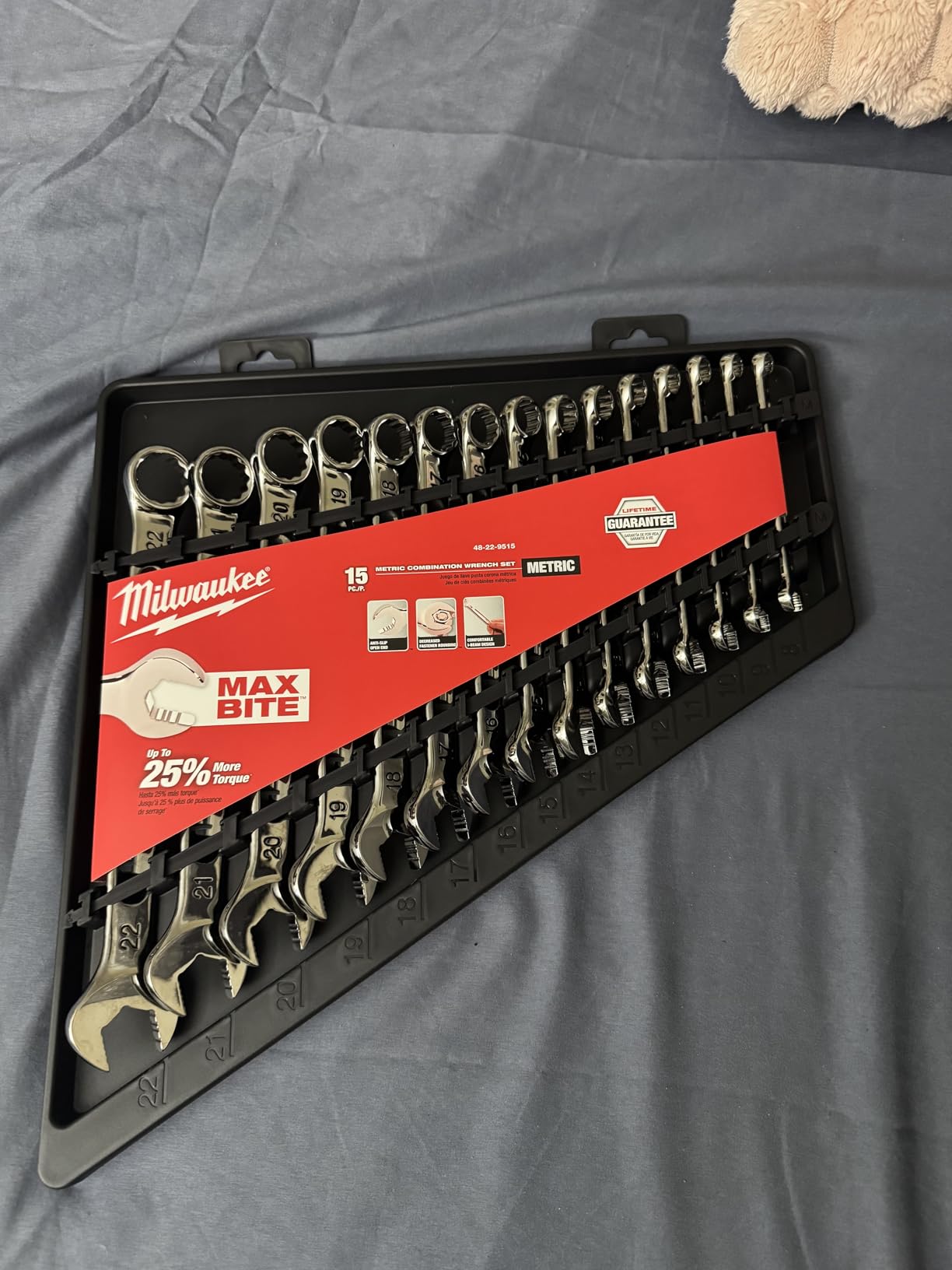 Milwaukee 48-22-9515 Combination Wrench Set, Metric customer photo 1