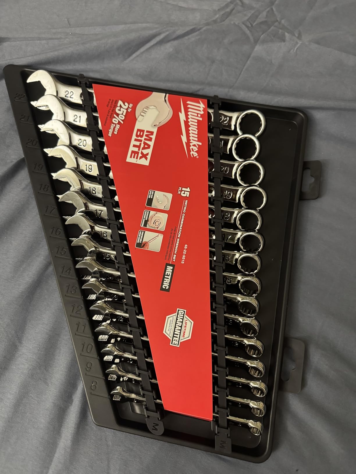 Milwaukee 48-22-9515 Combination Wrench Set, Metric customer photo 2