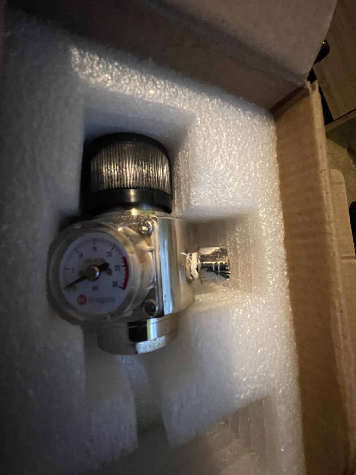 Kegco CO2 Regulator, Mini, Brass customer photo 2