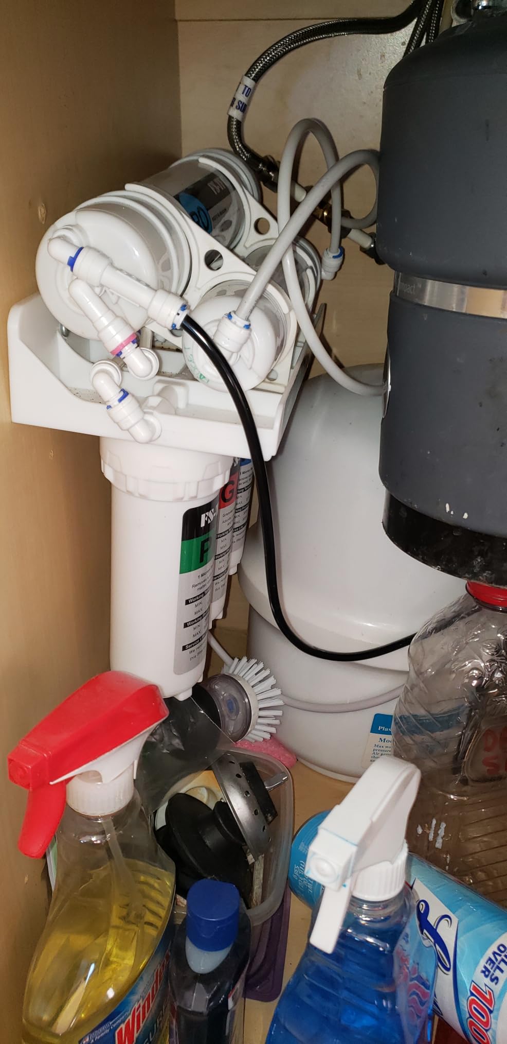 5-Stage Reverse Osmosis Water Filtration System 100GPD Fast Flow Plus Extra 4 Filter for Free (FS-RO-100G-A) customer photo 1