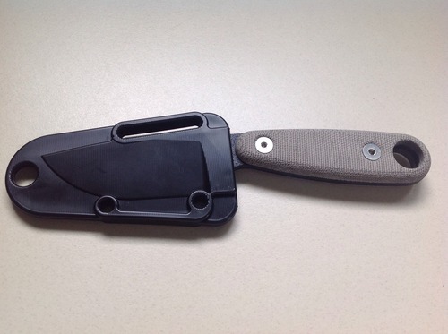 ESEE Knives Izula-II Fixed Blade Knife, w/Micarta Handle, Molded Sheath, & Clip Plate (Black Oxide) customer photo 2
