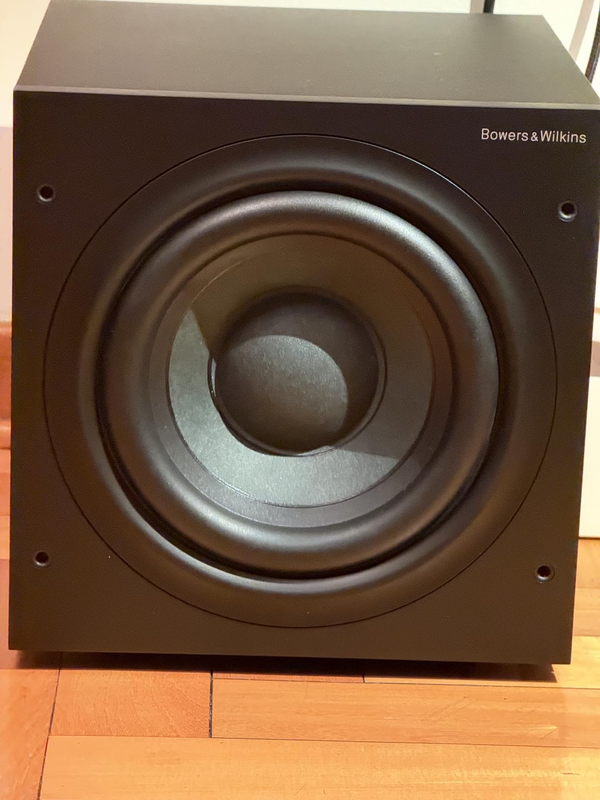 Bowers & Wilkins ASW608 Compact Powered Subwoofer - White customer photo 1