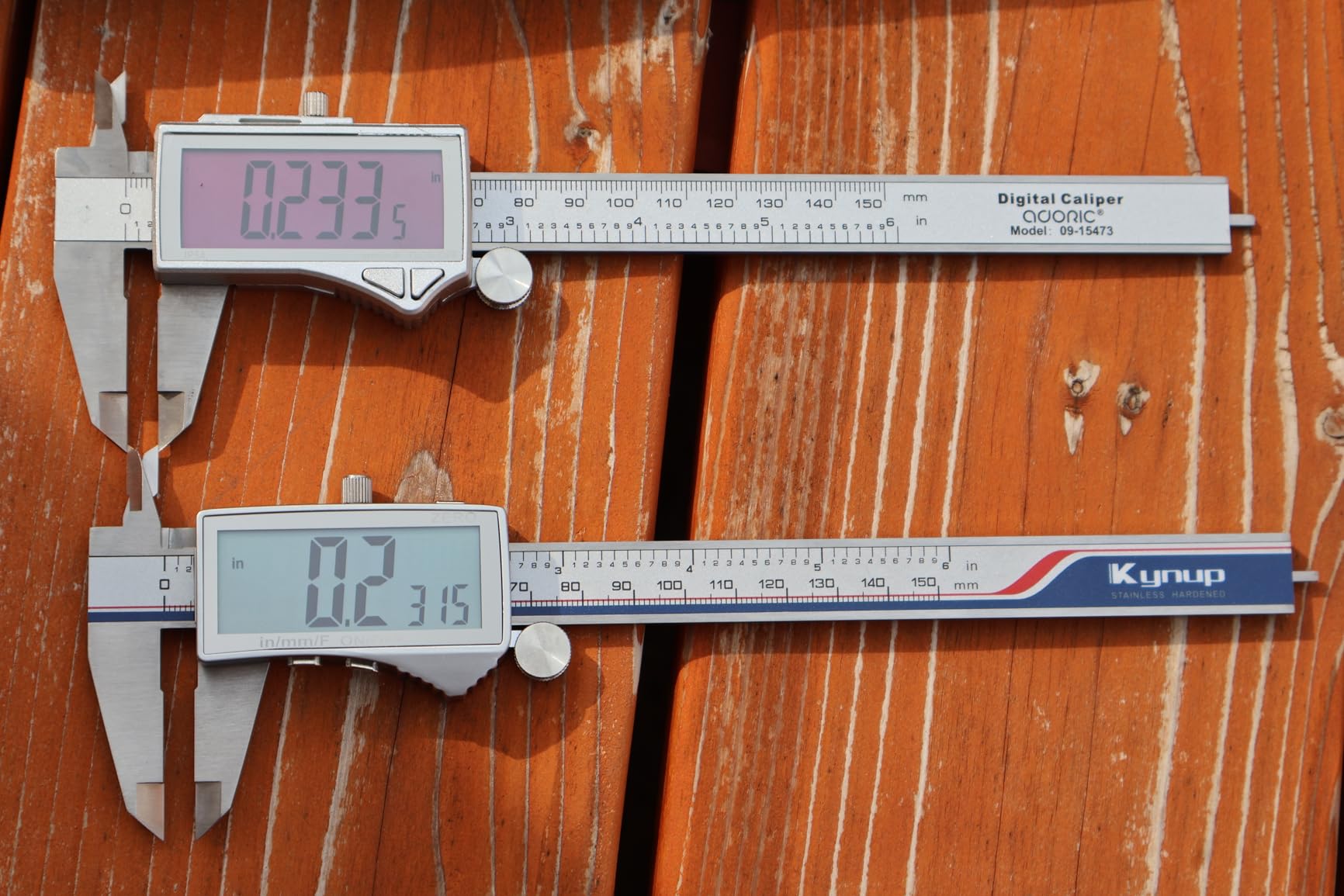 Kynup Digital Caliper, Caliper Measuring Tool Outside Micrometer, Vernier Dial Caliper, 6 Inch Caliper DIY Tool, Stainless Steel, IP54 Splash Proof, Inch Metric Fraction Switch, Large LCD Screen customer photo 2