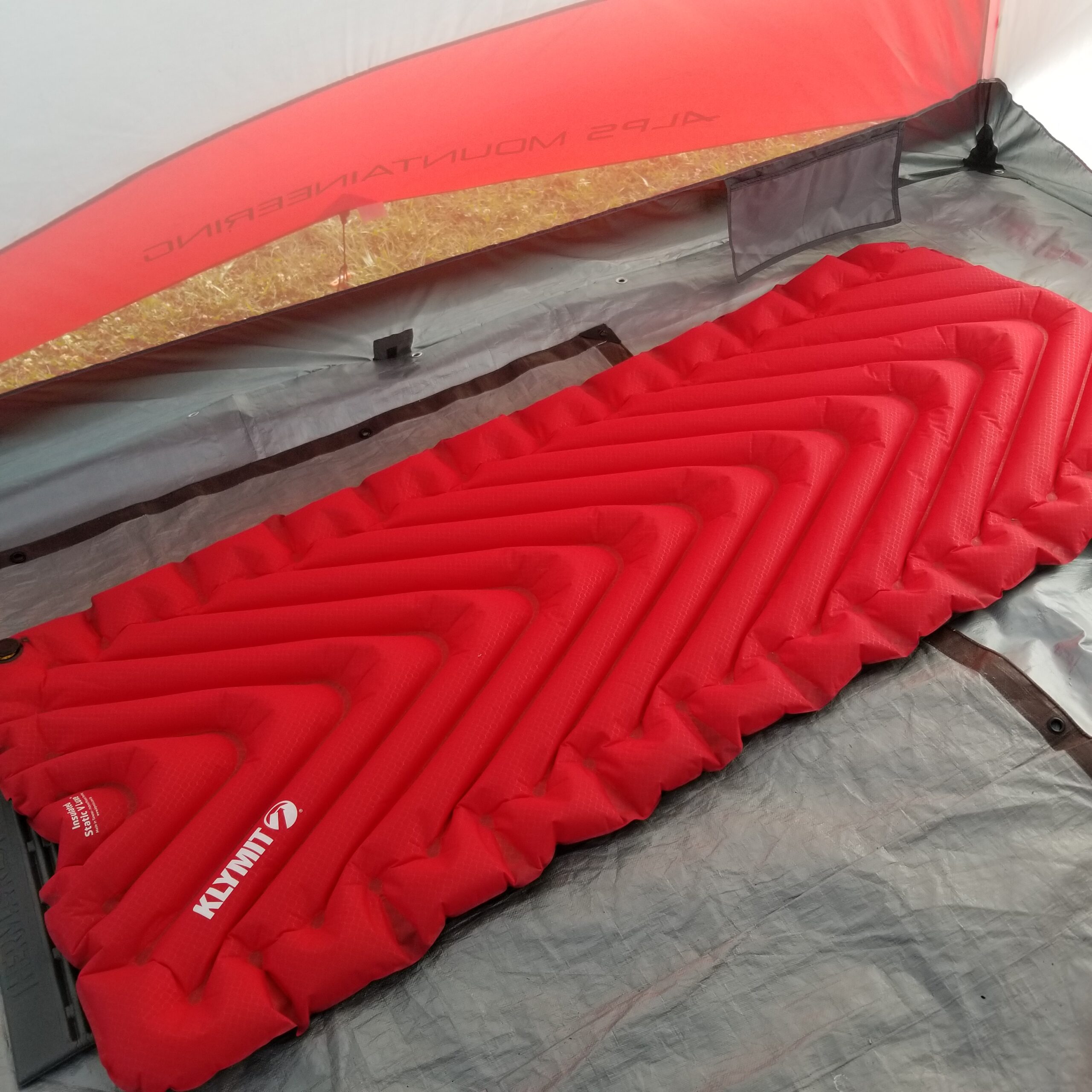 Klymit Insulated Static V Luxe Inflatable Sleeping Pad for Camping, Lightweight Hiking and Backpacking Air Bed For Cold Weather,Red customer photo 2