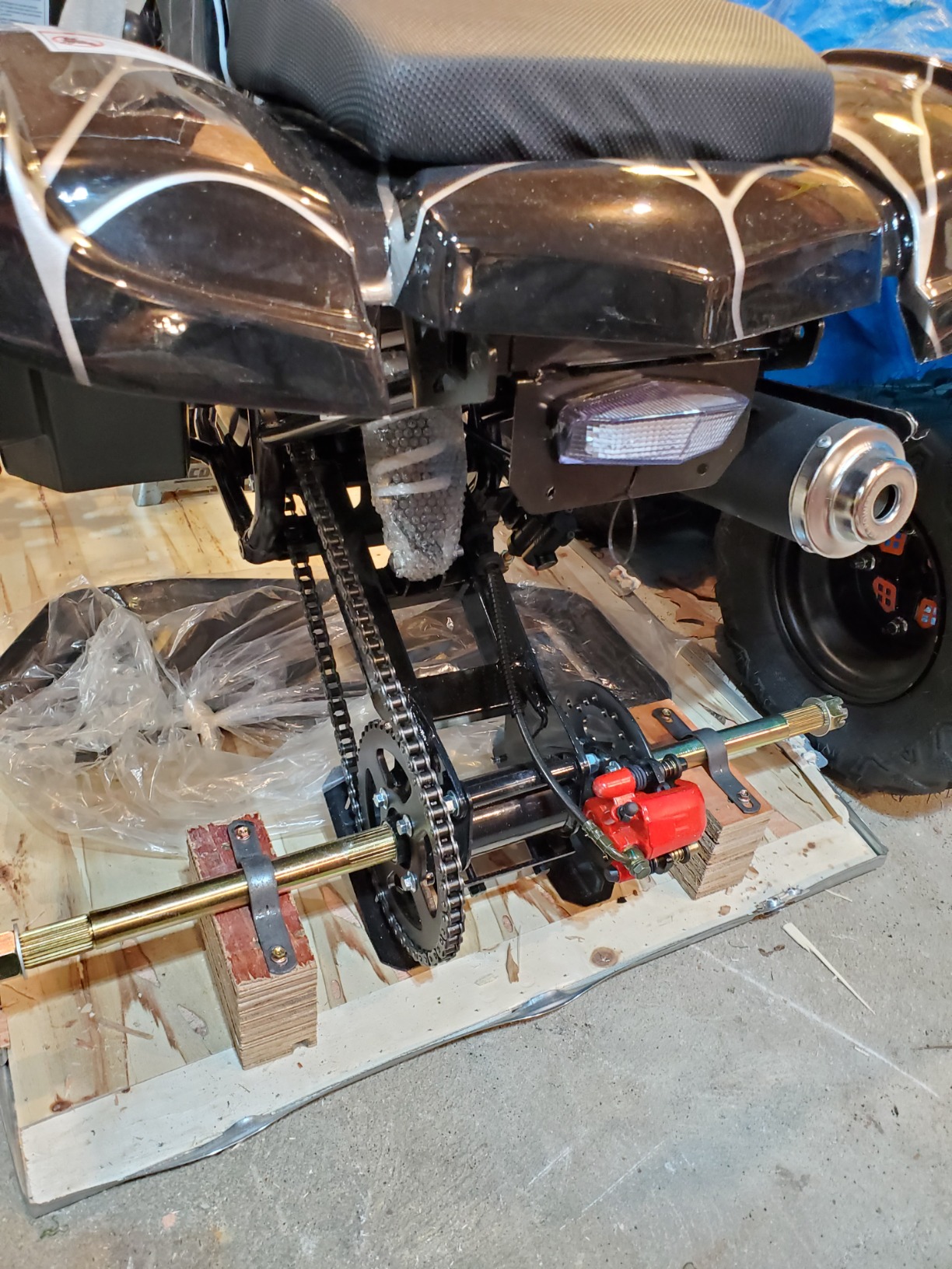 X-PRO 125cc ATV 4 Wheels Wheelers Quad 125 ATV Quads with LED Lights, Big 19