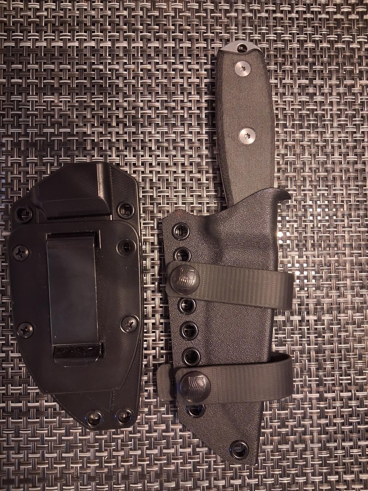 ESEE 3 S35V Fixed Blade Knife, 3D Contoured Handle, Ambidextrous Polymer Sheath, Made in USA customer photo 1