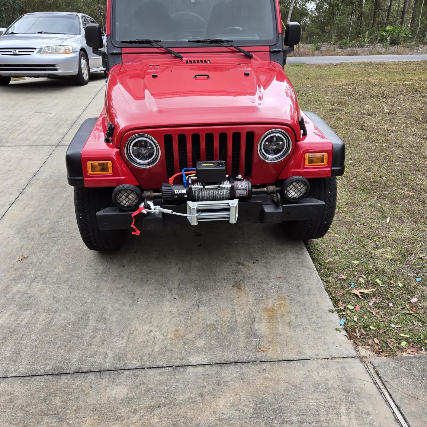 VEVOR Truck Winch 12000lbs Electric Winch 85ft/26m Steel Cable 12V Power Winch Jeep Winch with Wireless Remote Control and Powerful Motor for UTV ATV & Jeep Truck and Wrangler in Car Lift customer photo 1