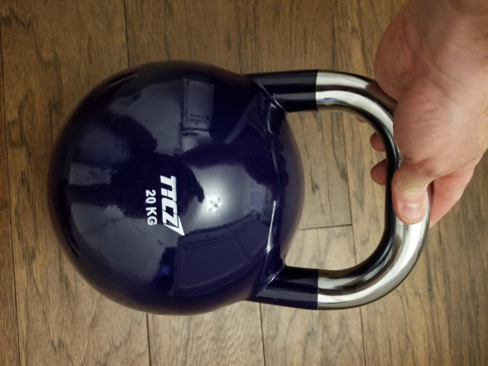 POWERT Competition Kettlebell|Premium Quality Coated Steel|Ergonomic Design|Great for Weight Lifting Workout & Core Strength Training& Muscle Building|Color Coded|Single customer photo 1