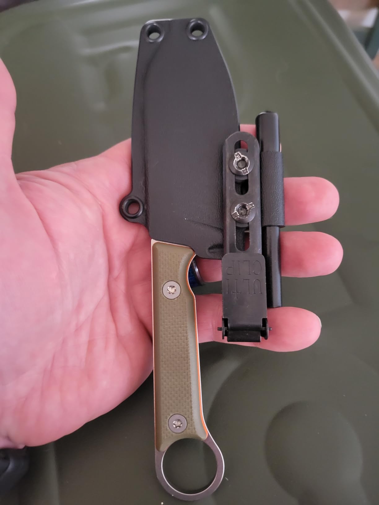 White River Knife & Tool Firecraft 3.5 Pro, Green-Orange G10 customer photo 1