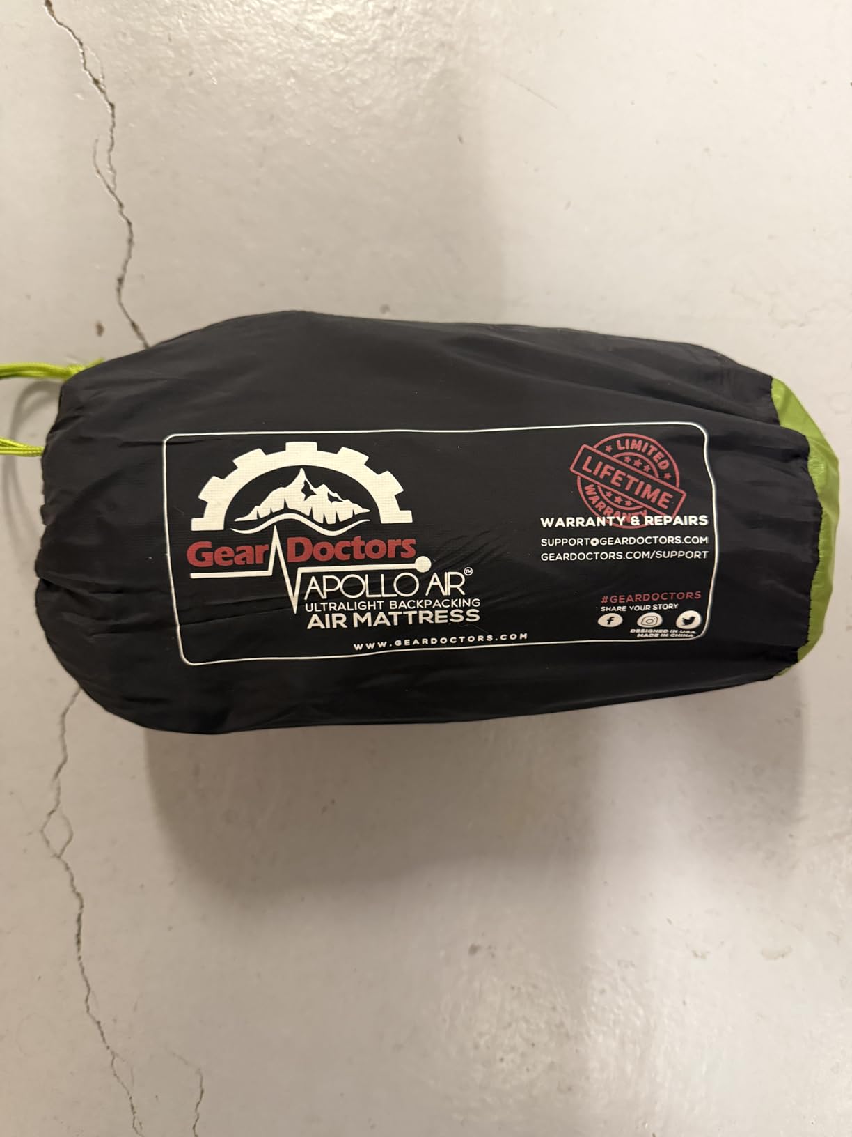 Gear Doctors ApolloAir 5.2 R-Value [17oz] Ultralight Insulated Inflatable Camping Sleeping Pad - Backpacking Sleeping Pad - Camping Mattress Compact Lightweight for Hiking customer photo 1