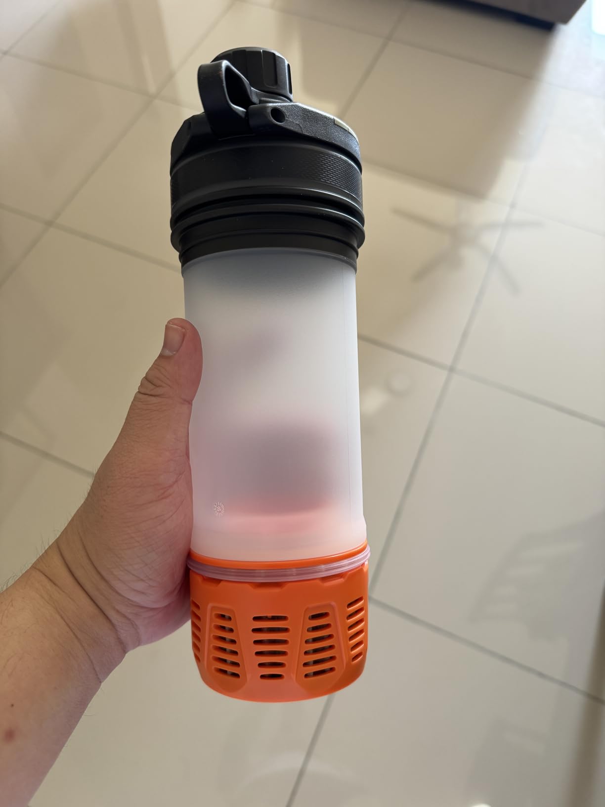 GRAYL GeoPress 24 oz Water Purifier Bottle - Filter for Hiking, Camping, Survival, Travel (Oasis Green) customer photo 1