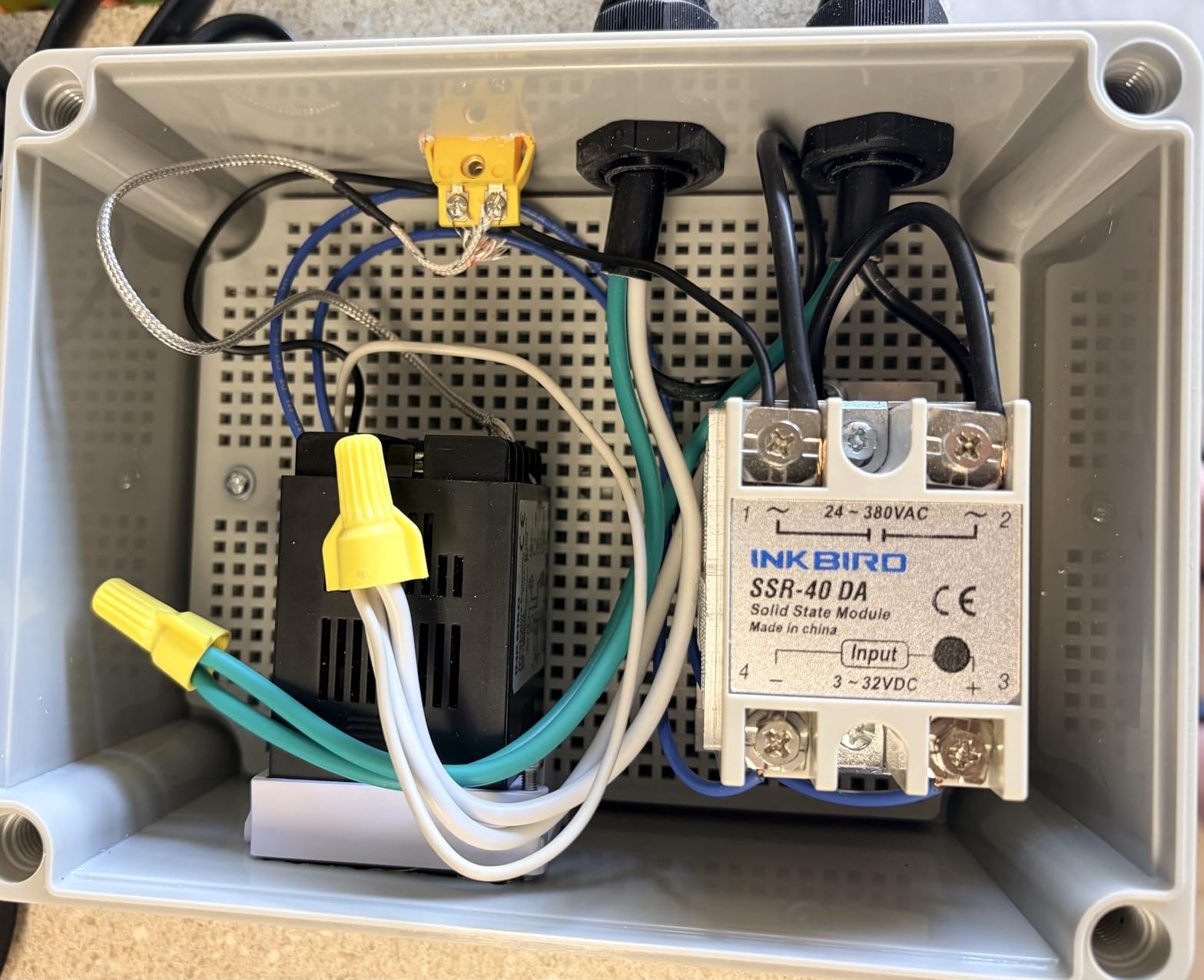 Inkbird PID Temperature Controller Kit, High Voltage 100ACV to 240ACV, Comes with SSR 40DA Solid State Relay, K Type Thermocouple, and White Heat Sink customer photo 1