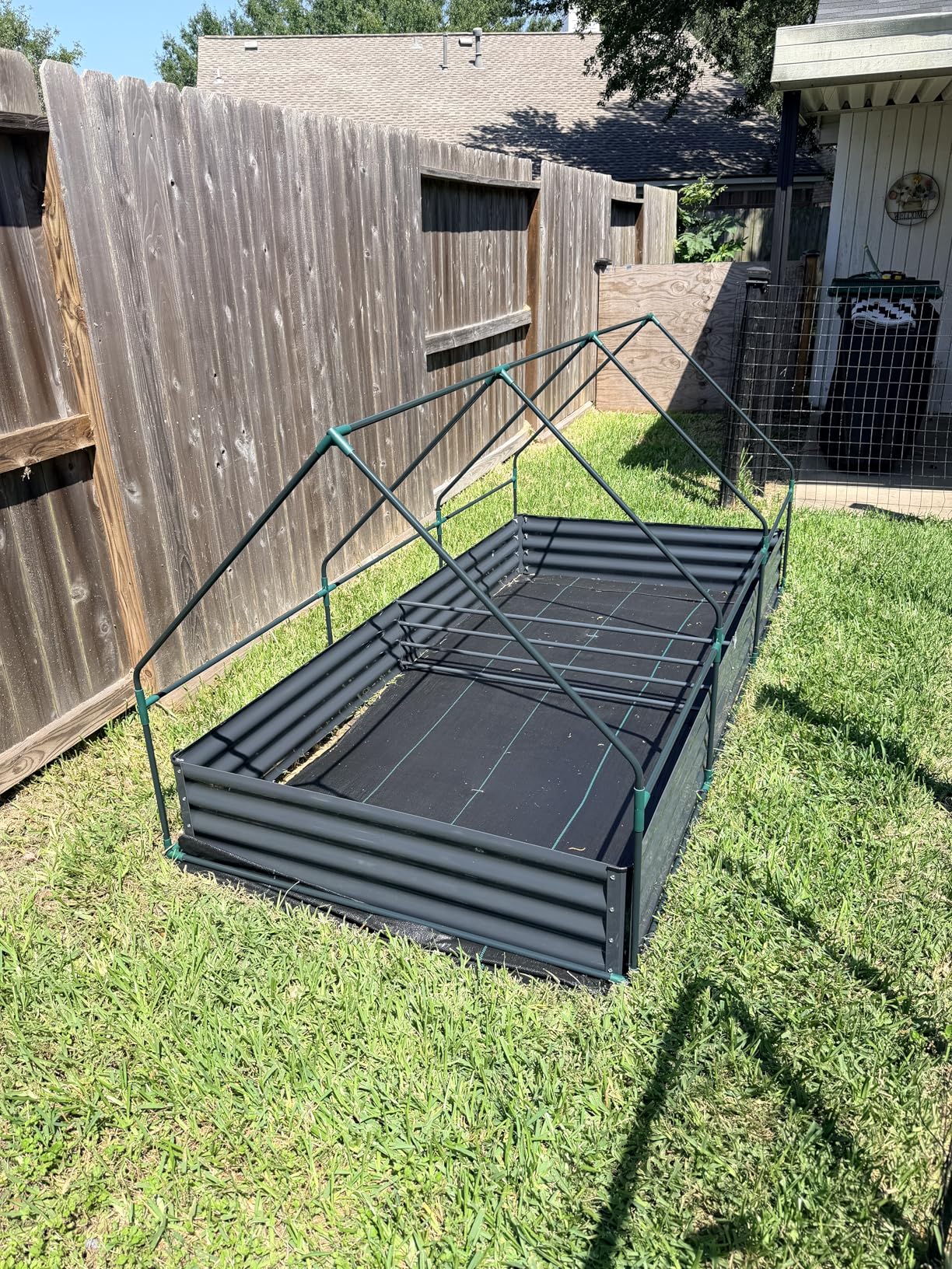 Quictent Raised Garden Bed with Cover Outdoor Galvanized Metal Planter Box Kit, w/ 2 Large Screen Windows Mini Greenhouse 20pcs T Tags 1 Pair of Gloves Included for Growing Vegetables 6x3x1ft customer photo 2