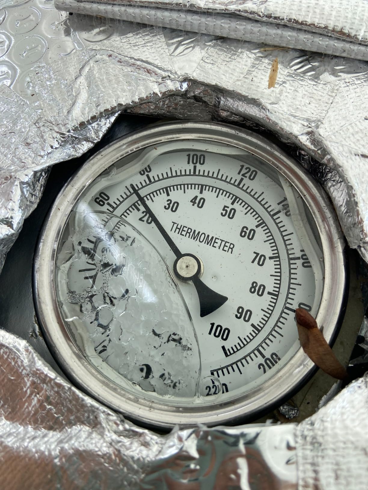 NPT 1/2 Brewing Dial Thermometer - Stainless Steel Kettle Thermometer with 3