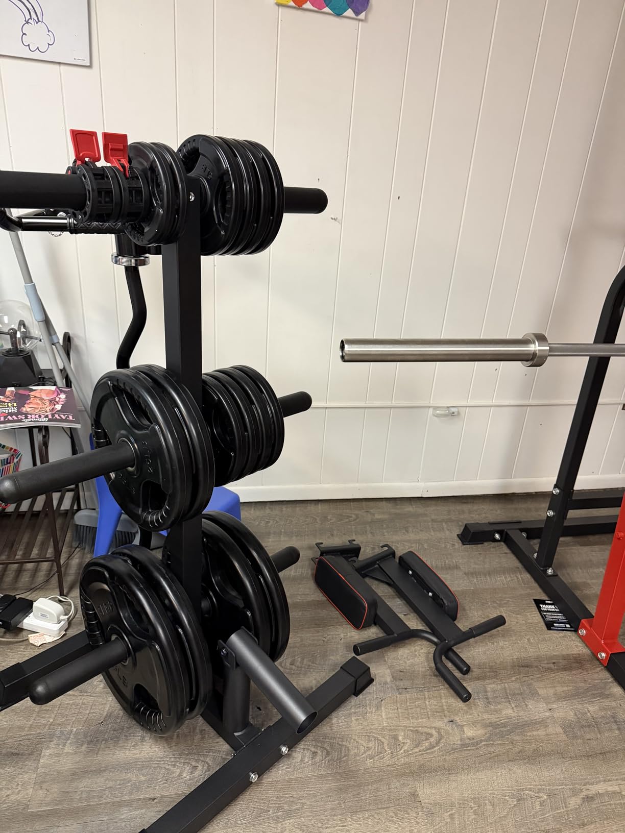RitFit Weight Plates for Barbell, 2-Inch Olympic Rubber Grip Plates for Weightlifting and Strength Training customer photo 2