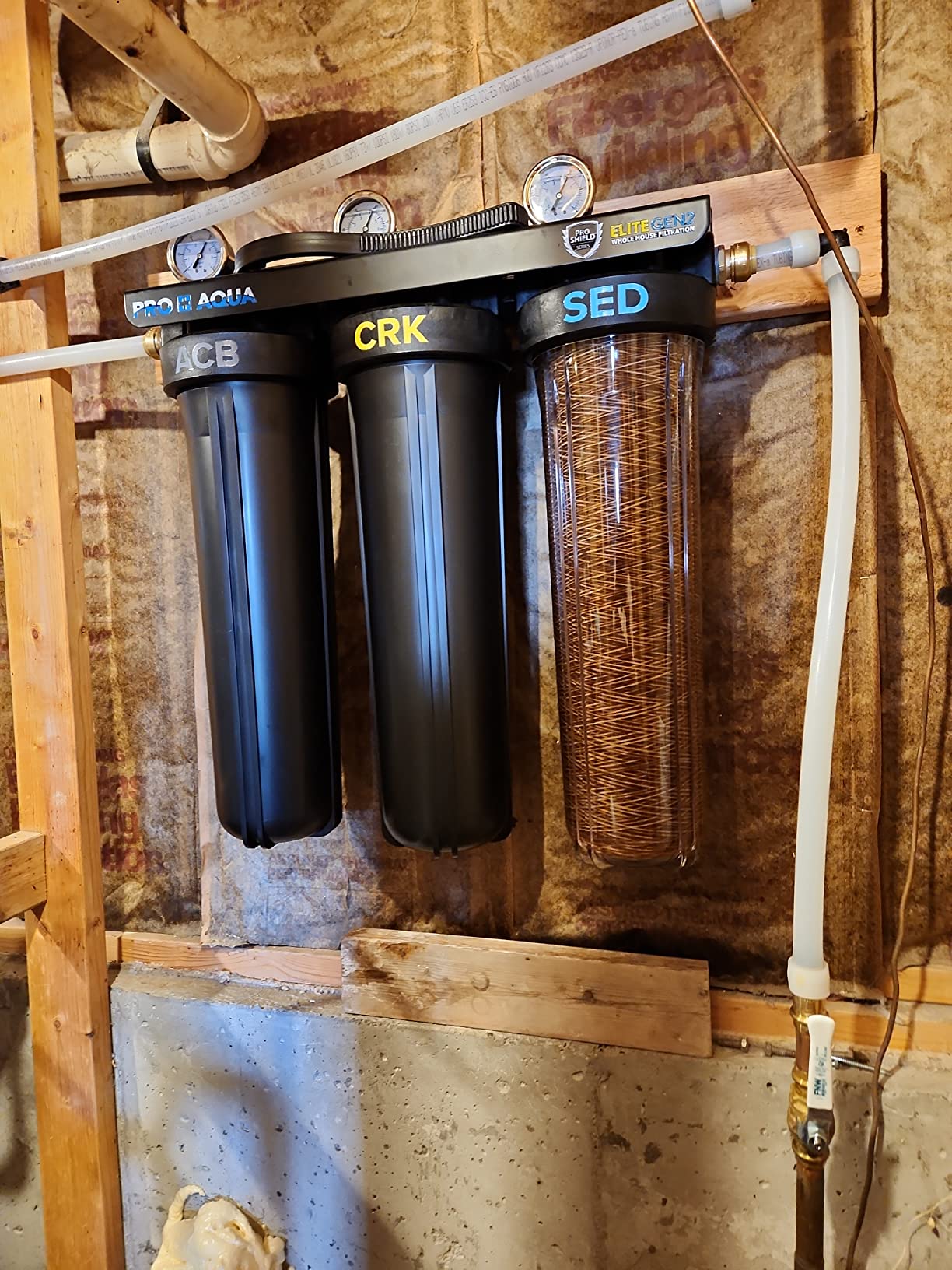 PRO+AQUA Elite 5-Stage Whole House Water Softener and Filter Bundle System for Well Water - Reduces Heavy Metals, Iron, Sulfur, Sediment, Chlorine customer photo 1