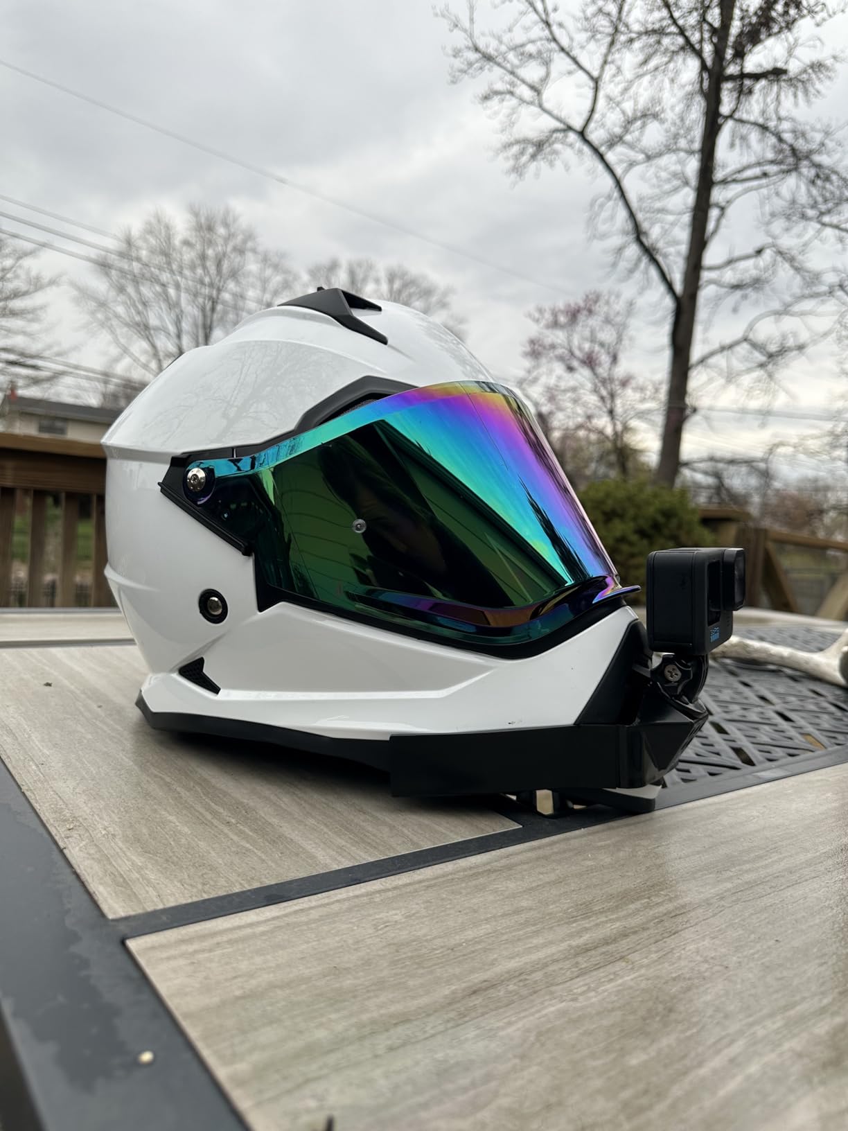 ILM Dual Sport Adventure Motorcycle Helmet with Pinlock Compatible Sun Visor Snowmobile ATV Dirt Bike Off Road Casco Model WS902 (Matte Black, L) customer photo 1