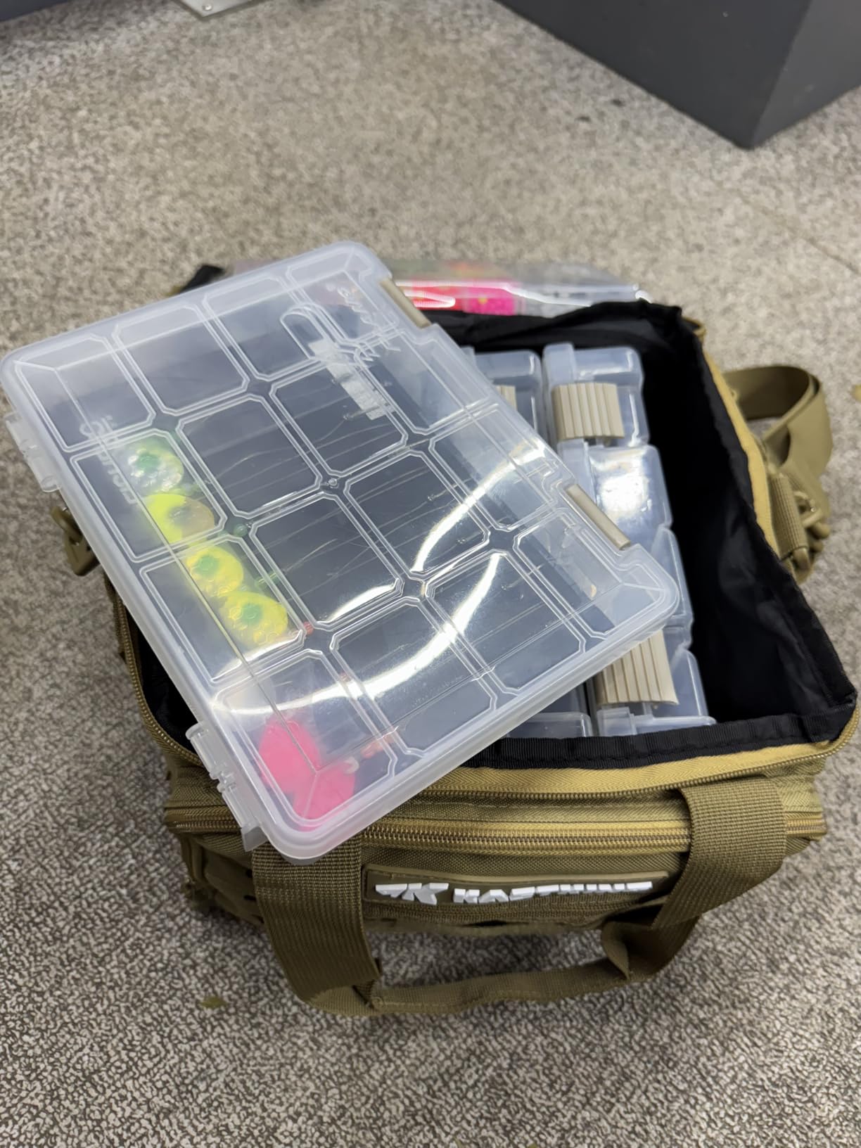 KastKing Fishing Tackle Bags - Saltwater & Freshwater Fishing Bags - Water Resistant, Padded Shoulder Strap customer photo 2
