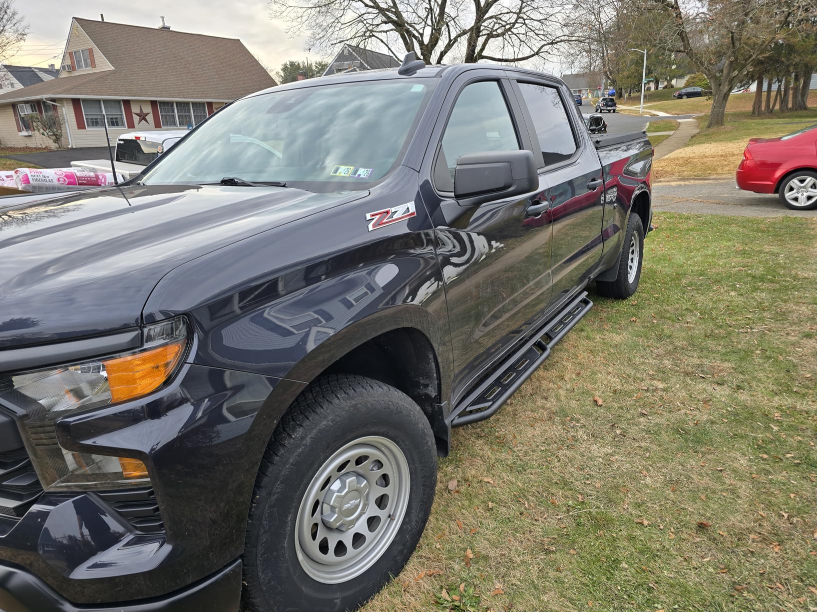 IRONBISON Running Boards - Fits 2019-2026 Chevy Silverado/GMC Sierra 1500 Crew Cab | 2020-2026 Silverado/Sierra 2500/3500 Crew Cab, Heavy Duty Truck Off-Road Side Steps Nerf Bars customer photo 2