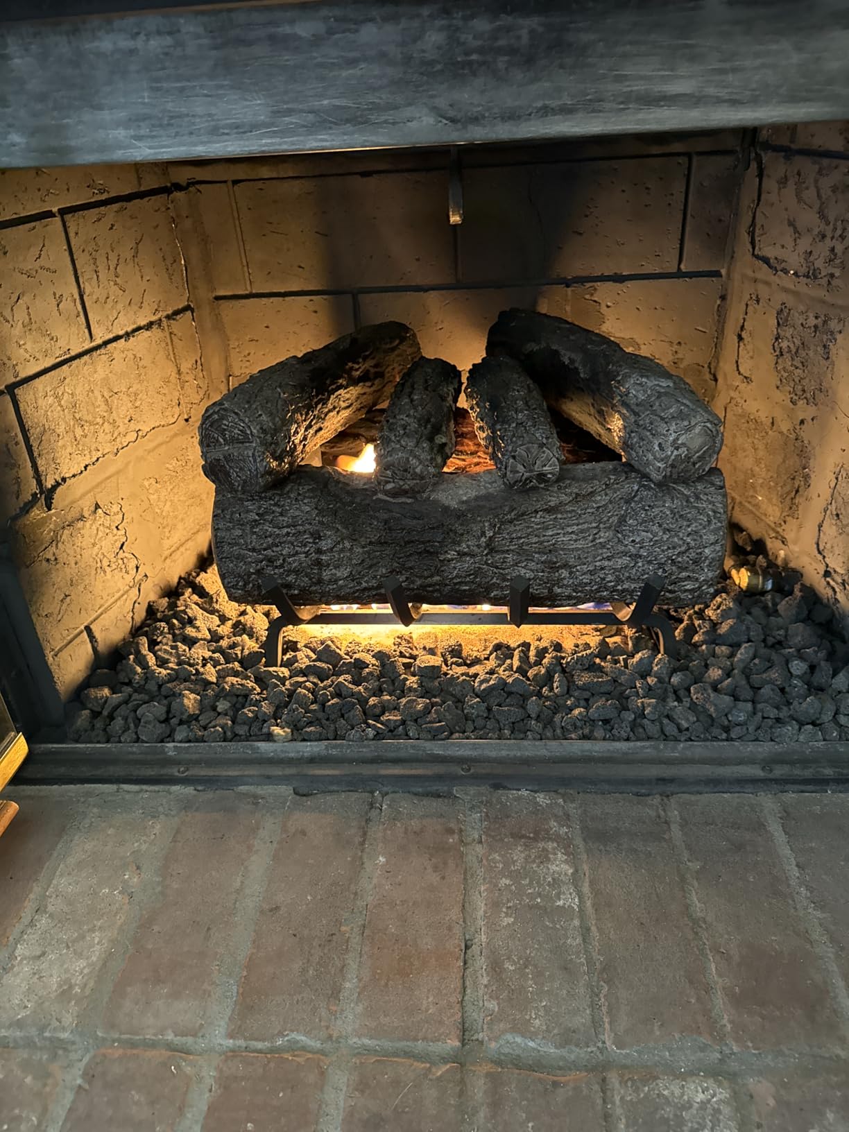 Peterson Fyreside 24-inch Live Oak Log Set with Vented Burner and Gas Connection Kit. Match Lit (Natural Gas Only) customer photo 2