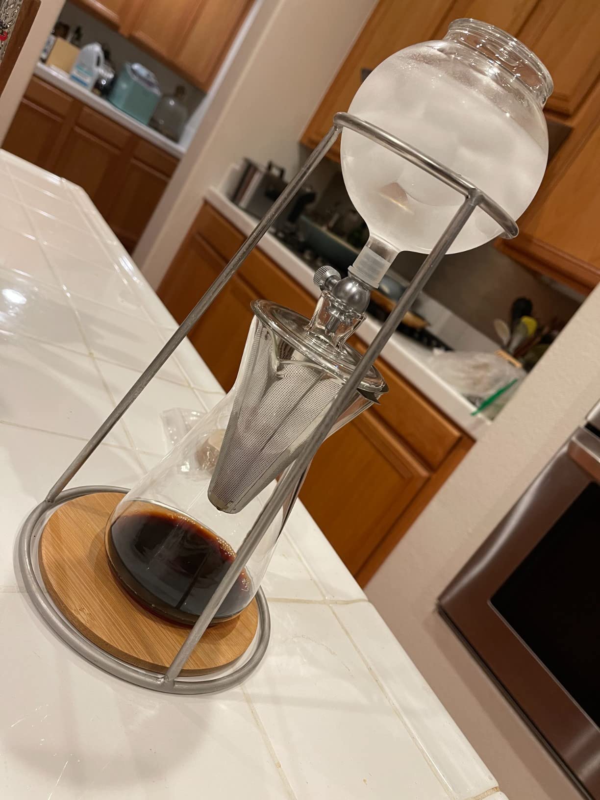 PARACITY Cold Brew Coffee Maker, Iced Coffee Maker in Stainless Steel and Borosilicate Glass, Cold Brew Drip Coffee Maker with Slow Drip Technology, Iced Tea Maker 2-4 Cup customer photo 1
